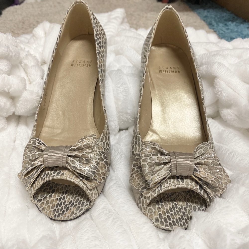 Stuart Weitzman Lovebow Mushroom Crystal Heel